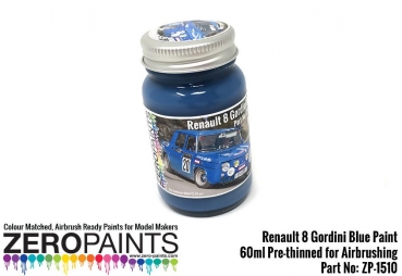 Renault 8 Gordini Blue (Bleu Gordini) Paint 60ml ZP-1510